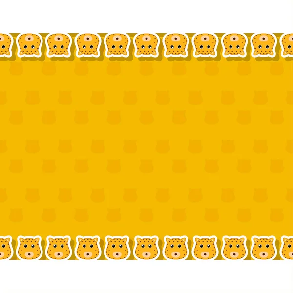 Pankart, poster ve tebrik kartı çerçeveli leopar.