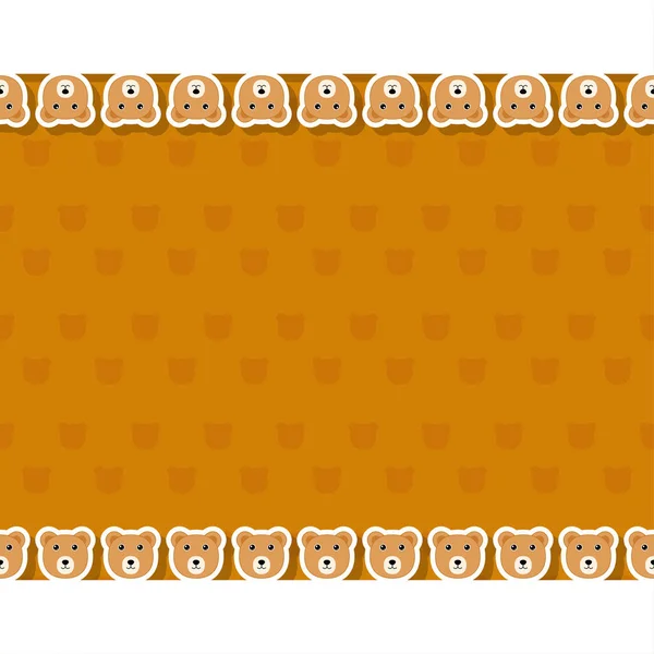 Pankart, poster ve tebrik kartı için çerçeve ile ayı