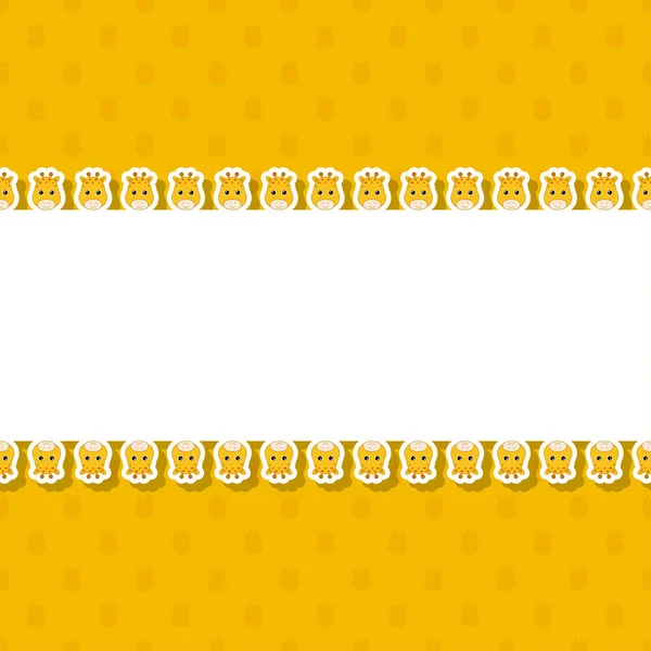 Pankart, poster ve tebrik kartı çerçeveli zürafa.