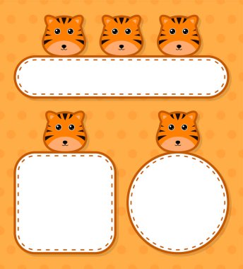 Tiger 'la birlikte şirin bir pankart.