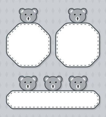 Koala 'lı şirin bir pankart.