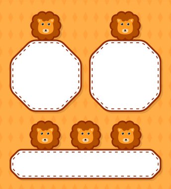 Aslan 'la şirin bir pankart.