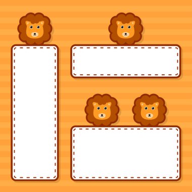 Aslan 'la şirin bir pankart.