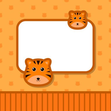 Tiger ile tebrik kartı şablonu