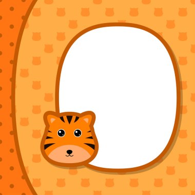 Tiger ile tebrik kartı şablonu