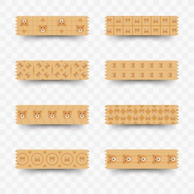 Ayı washi bandı seti