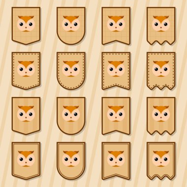 Baykuş yazılı not etiketi