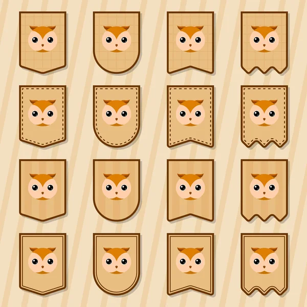 Baykuş yazılı not etiketi