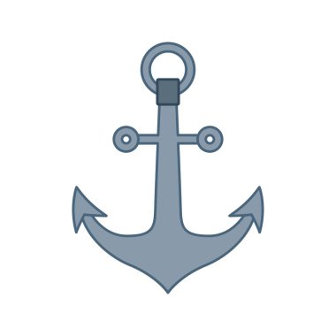 Beyaz arka plan üzerinde izole çapa