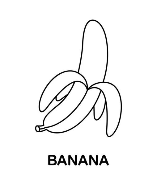 Malseite Mit Banane Für Kinder — Stockvektor