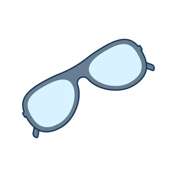 Gafas Aisladas Sobre Fondo Blanco — Vector de stock