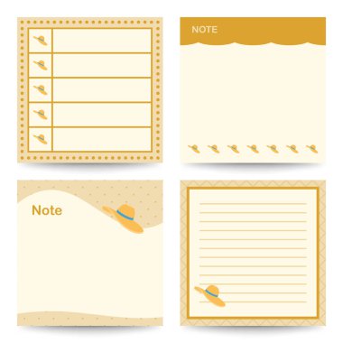 Kadın Şapkalı Kare Defterler