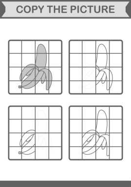 Muzlu resmi kopyala. Çocuklar için çalışma tablosu