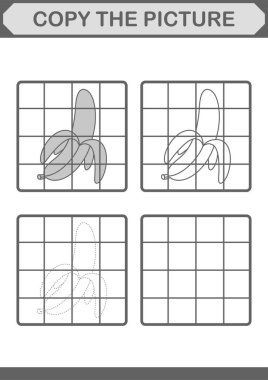 Muzlu resmi kopyala. Çocuklar için çalışma tablosu