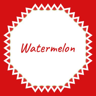 Pankart, poster ve tebrik kartı için karpuz sınırı