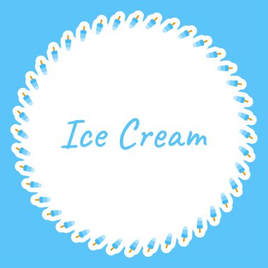 Pankart, poster ve tebrik kartı için Dondurma ile Sınır