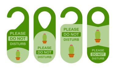 Kaktüslü otel askısı tabelası.