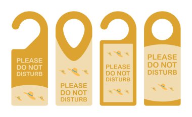 Kadın Şapkalı Otel Askısı tabelası