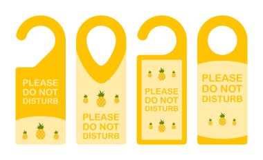 Pineapple 'lı otel askısı tabelası