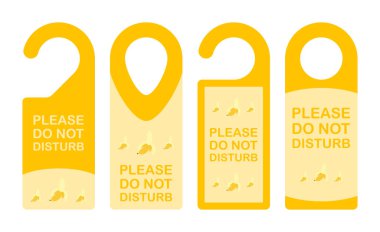 Muzlu otel askısı tabelası.