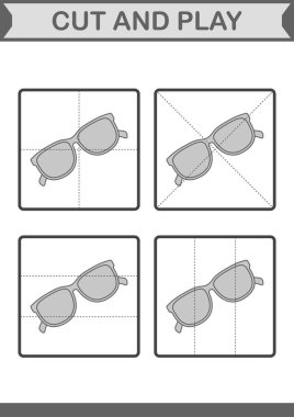 Kes ve gözlüklerle oyna.