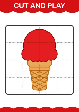 Dondurmayla kes ve oyna.