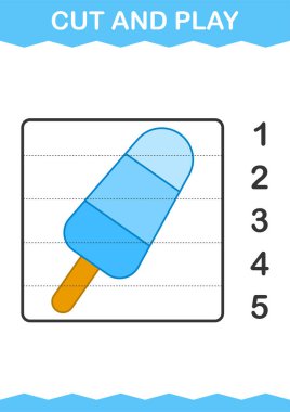 Dondurmayla kes ve oyna.