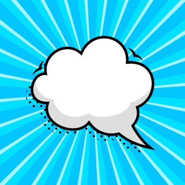 El yapımı konuşma baloncukları izole