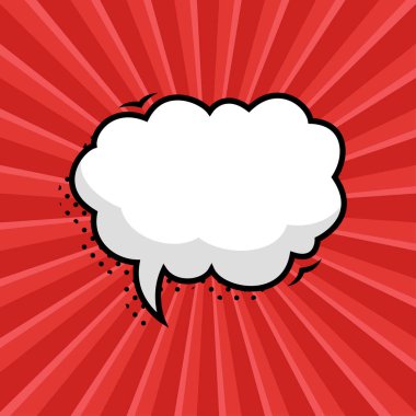 El yapımı konuşma baloncukları izole