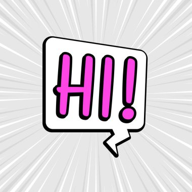 Metin HI ile izole edilmiş komik konuşma baloncukları