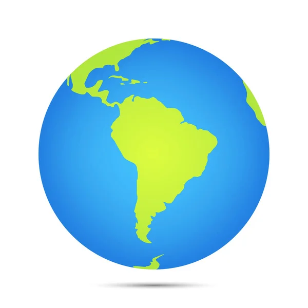 Globo Diseño Plano Estilo Sobre Fondo Blanco — Vector de stock