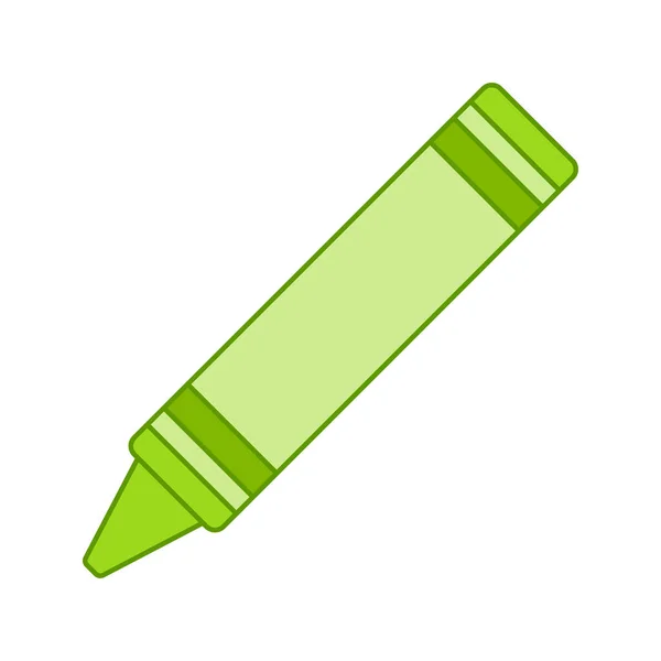 Crayon Isolé Sur Fond Blanc — Image vectorielle