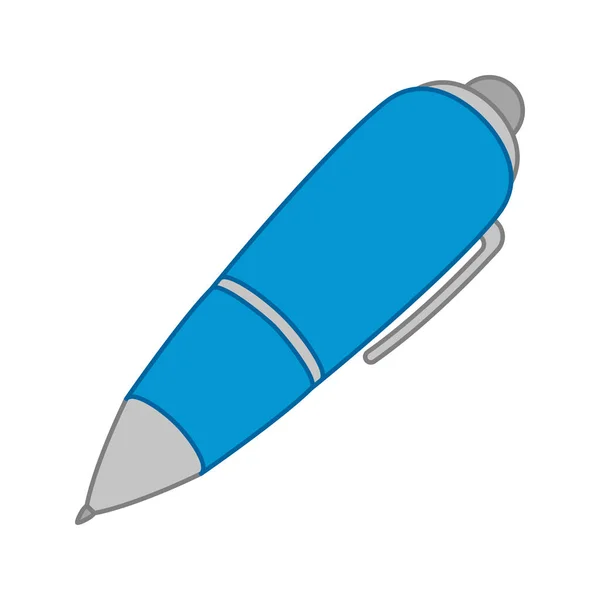Πένα Απομονωμένη Λευκό Φόντο — Διανυσματικό Αρχείο
