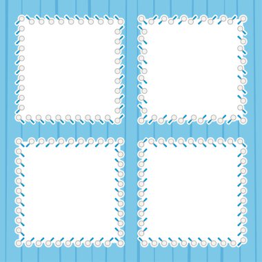 Pankart, poster ve tebrik kartı için Büyüteç ile çerçeve