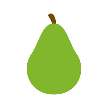 avokado beyaz arkaplanda izole edildi