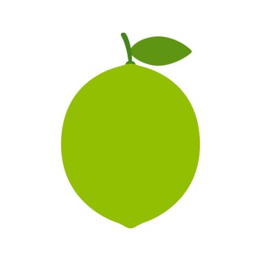 beyaz arkaplanda izole kireç