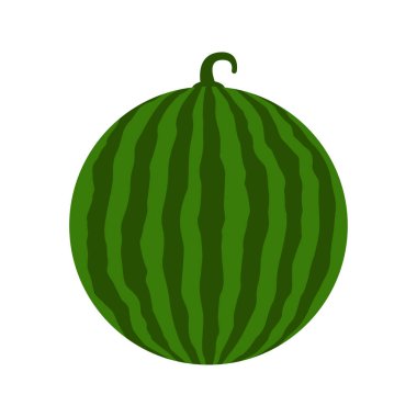 Beyaz arkaplanda karpuz izole