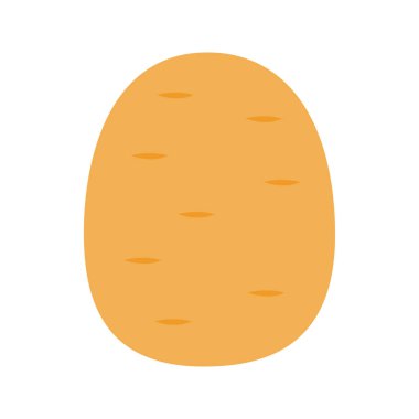 Beyaz arkaplanda izole edilmiş patates