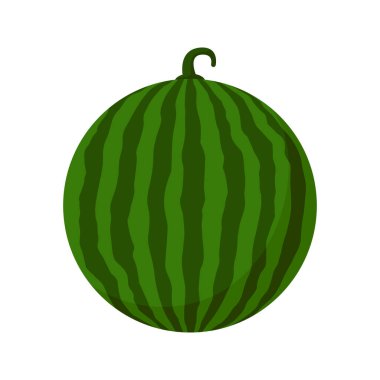 Beyaz arkaplanda karpuz izole