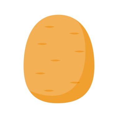 Beyaz arkaplanda izole edilmiş patates