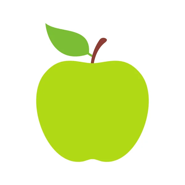Яблуко Ізольоване Білому Фоні — стоковий вектор