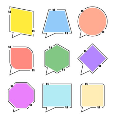 Beyaz arkaplandaki kutu çerçevesinden alıntı yap