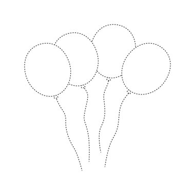 Çocuklar için balon izleme çizelgesi