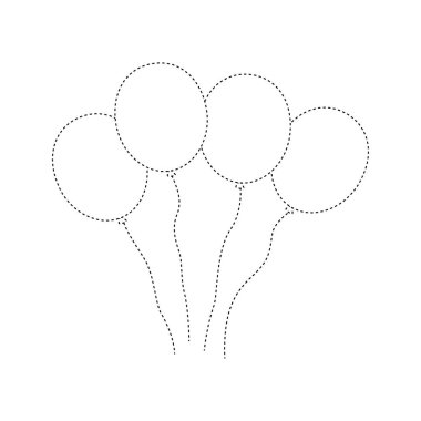 Çocuklar için balon izleme çizelgesi