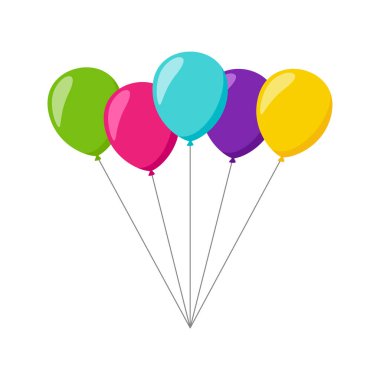 Beyaz arka plan üzerinde izole balon