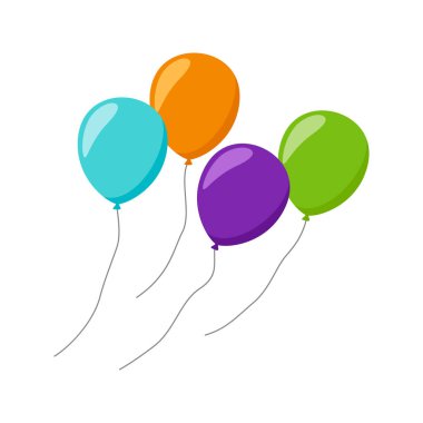 Beyaz arka plan üzerinde izole balon