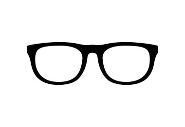 Gözlükler beyaz arkaplanda izole edildi