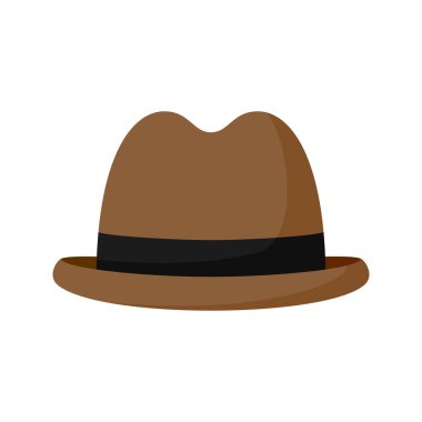 Beyaz arkaplanda izole edilmiş şapka