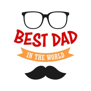 Beyaz arka planda Babalar Günü tasarımınız kutlu olsun.