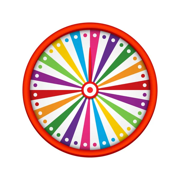 Fortune Wheel Isolated White Background — Stockvector